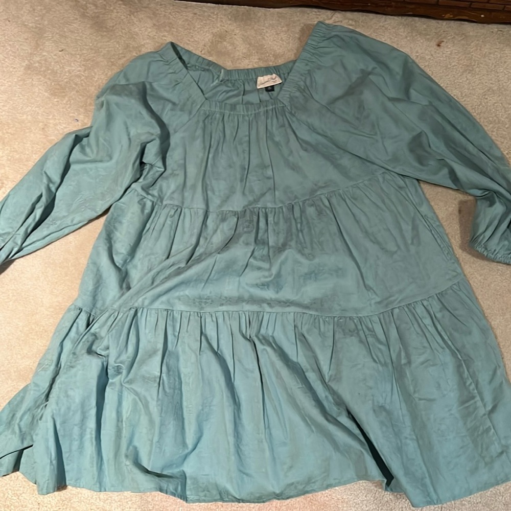 Universal thread medium tiered long sleeve dress